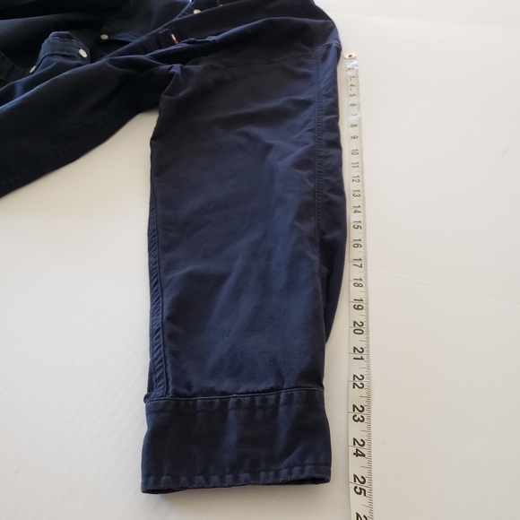 Vintage Tommy Hilfiger Navy Blue Shirt 100% Cotton - Picture 11 of 11